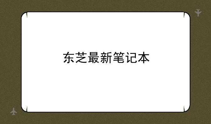 东芝最新笔记本