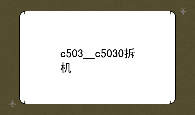 c503__c5030拆机