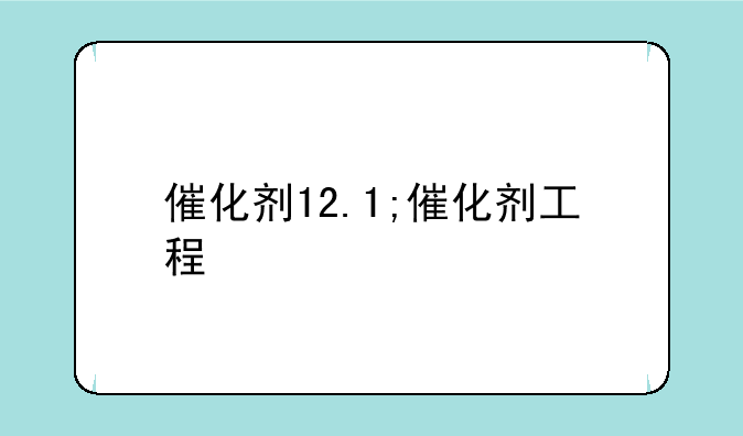 催化剂12.1;催化剂工程
