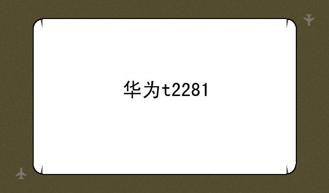 华为t2281