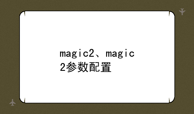 magic2、magic2参数配置