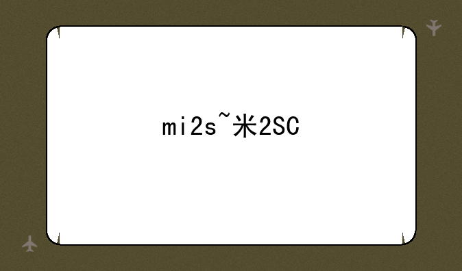 mi2s~米2SC