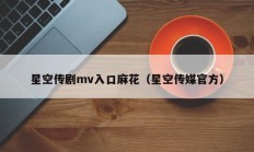 星空传剧mv入口麻花（星空传媒官方）