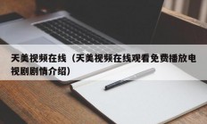 天美视频在线（天美视频在线观看免费播放电视剧剧情介绍）