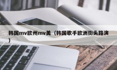 韩国mv欧州mv美（韩国歌手欧洲街头路演）
